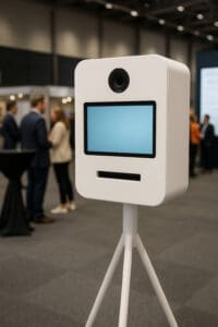 Een photobooth kopen? We helpen je graag op weg! 1 Fotobooth op zakelijke evenementen zoals beurzen, bedrijfsfeesten en relatie evenementen
